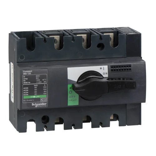 Schneider Electric 28910 Yük Ayırıcı Compact Ins125 3 Kutuplu 125 A - 1