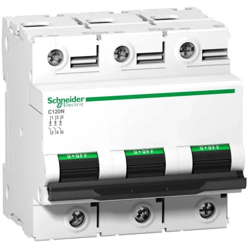 Schneider Electric A9N18367 Acti9 C120N 3 Kutup 100A 10kA C eğrisi Otomat - 1
