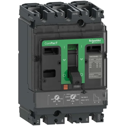 Schneider Electric C25F3TM250 Compact Şalter Nsx250F 36Ka Ac 3P3D 250A Tmd - 1