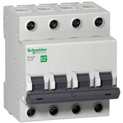 Schneider Electric EZ9F34410 Easy9 4 Kutup 10A 4,5kA C Tipi Otomatik Sigorta - 1