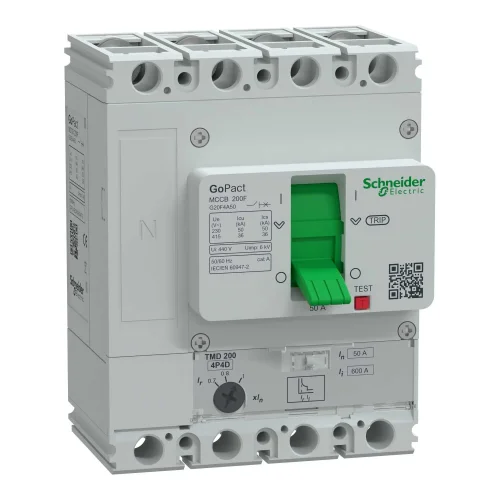 Schneider Electric G20F4A50 Circuit Breaker Gopact Mccb 200 4 Poles 36Ka At 415Vac 50A Rating Tmd Trip Unit Ayarlanabilir - 1