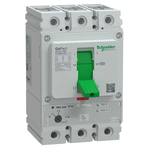 Schneider Electric G25B3A160 GOMCCB 250B 3P3D 160A Ayarlanabilir - 1
