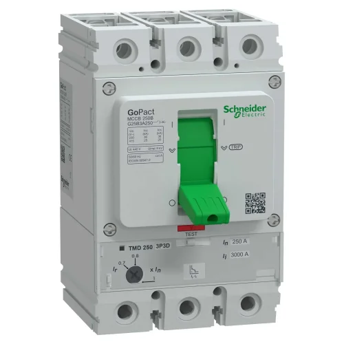 Schneider Electric G25B3A250 GOMCCB 250B 3P3D 250A Ayarlanabilir - 1