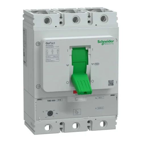 Schneider Electric G80H3TM500 Circuit Breaker Gopact Mccb 800 3 Poles 70Ka At 415Vac 500A Rating Tmd Trip Unit Ayarlanabilir - 1