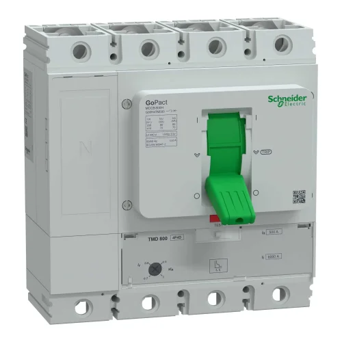 Schneider Electric G80H4TM500 Circuit Breaker Gopact Mccb 800 4 Poles 70Ka At 415Vac 500A Rating Tmd Trip Unit Ayarlanabilir - 1