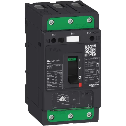Schneider Electric GV4LE02N Manyetik Devre Kesici Tesys Gv4 3P 2 A Icu 50 kA - 1