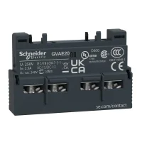 Schneider Electric GVAE20 TeSys GV3 Yardımcı Kontak Bloğu Önden 2NA - 1