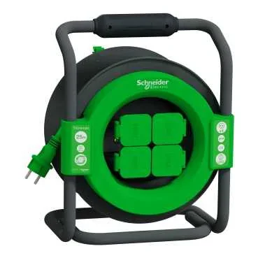 Schneider Electric IMT33147 Kablo Makarası Pro IP44 IK08 HO7RNF 3G1.5 25MT Kablolu Topraklı - 1