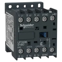 Schneider Electric LP1K0601BD TeSys K Kontaktör 3 Kutup 6A AC3 24VDC 1NK - 1