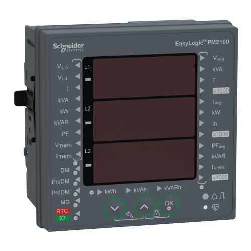 Schneider Electric METSEPM2130 Easylogic Pm2130 Enerji Kalite Analizörü 31. Harmoniğe Kadar Harmonik Ölçümü Led Ekran Rs485 Port Üzerinden Haberleşme Class 0.5S - 1