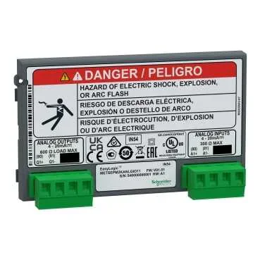 Schneider Electric METSEPM2KANLGIO11 PM2000 Serisi enerji analizörü aksesuarları PM2x30 Analog IO Modül 1-IO 14 - 1