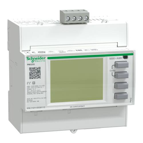 Schneider Electric METSEPM3255 PM3200 (CT/5A) enerji analizörü PM3255 Modbus haberleşmeli dahili hafıza - 1