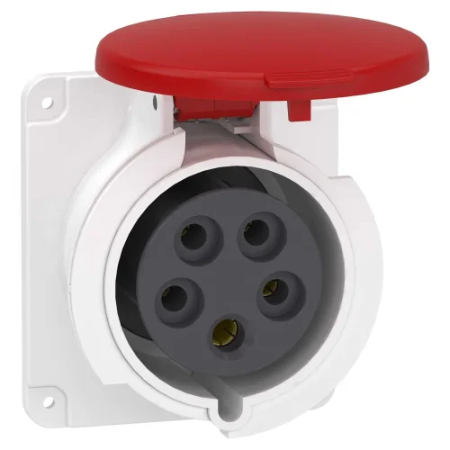 Schneider Electric PKF32G435 Düz Makina Priz 5X32A Trifaze 3P + N + T Vidalı Bağlantı IP44 - 1