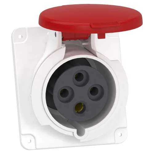 Schneider Electric PKY32F434 Eğik Makina Prizi 4X32A Trifaze 3P + T Hızlı Bağlantı IP44 - 1