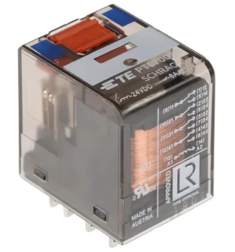 Schrack PT 570024 024 VDC 4 C/O 06A Endüstriyel Röle - 1