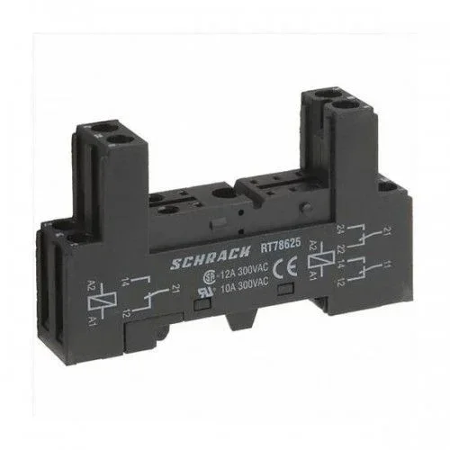 Schrack RT 78726 08 Pın Ray Tipi Soket Vidalı Uzun ( 1 C/O Ve 2 C/O Röle İçin ) - 1