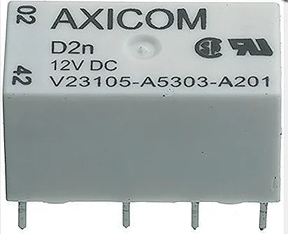 Schrack V23079-A2001-B301 5 VDC 2 C/O 05A Telekom Röle 140 Mw - 1