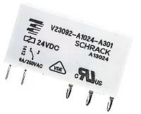 Schrack V23092-A1024-A301 24V DC 6A Slim Röle 170Mw - 1