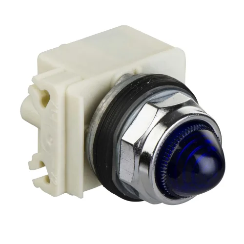 Schneider Electric 9001KP7L9 Sekizgen Işıklı Buton Ø 30 Mavi Akkor Ba 9S 230 V Ac Ip66 - 1