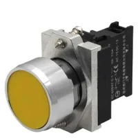 Siemens 3SB6160-0AB10-1BA0 Komple Yay Dönüşlü Buton Metal Siyah 1NO - 1