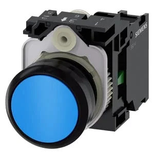 Siemens 3SU1100-0AB50-1BA0 Sirius ACT Plastik Mavi Komple Yay Dönüşlü Buton 1NO - 1