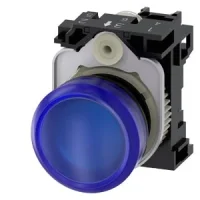 Siemens 3SU1102-6AA50-1AA0 Sirius ACT Plastik Komple Sinyal Lambası Mavi 24 AC/DC - 1