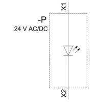 Siemens 3SU1401-1BB60-1AA0 ACT 24 V AC/DC Beyaz Renkli Led Modül - 1