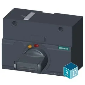 Siemens 3VA9257-0EK11 Kompakt Güç Şalteri Aksesuarı Önden Tahrik Mekanizması Komple 250A Standart Gri - 1