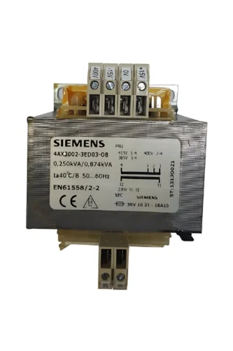 Siemens 4AX3002-3HA50-0B 4Ax3002 Kumanda Ve Emniyet İzolasyon Trafosu 230-400V/24V - 1