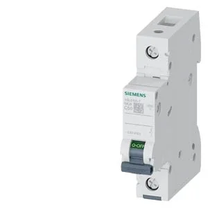 Siemens 5SL6150-7 50A 1 Fazlı Anahtarlı Otomatik Sigorta 6kA C Tipi - 1