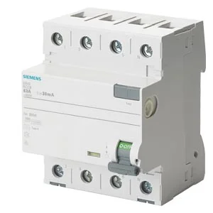 Siemens 5SV3642-6 A Tipi Kaçak Akım Koruma Rölesi 25A 400V 300mA 3Faz+Nötr - 1