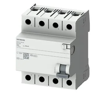 Siemens 5SV5642-6 A Tipi Kaçak Akım Koruma Rölesi 25A 400V 300mA 3P+N - 1
