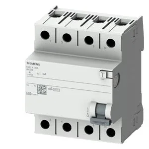 Siemens 5SZ1346-6YA A Tipi Hata Akımı Koruma Anahtarı 4.5kA 4P 63A 30mA - 1