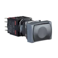 Schneider Electric XB6DA22B Siyah Dikdörtgen Sıva Altı Eksiksiz Buton Ø16 Yaylı Dönüş 1Nk İşaretsiz - 1