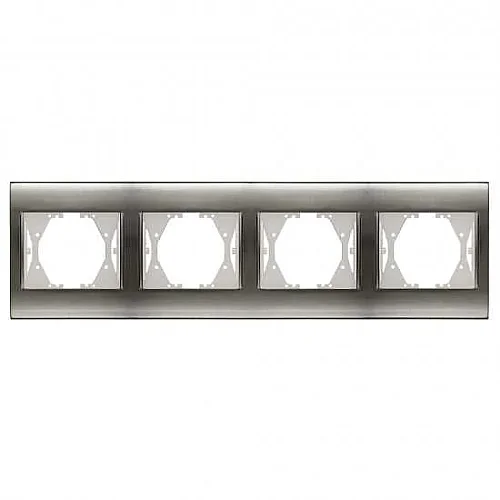 Thea WBTF08045IN-TR Inox + Beyaz Dörtlü Çerçeve Y - 1