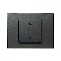 Thea WBTR00235DG-TR Füme Tek Düğmeli Jaluzi Düğme/Kapak - 1