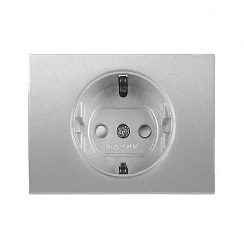 Thea WBTR02025MW-TR Met Beyaz Topraklı Priz Düğme/Kapak Çocuk Korumalı - 1