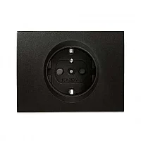 Thea WBTR02135BL-TR Siyah Ups Priz Düğme/Kapak Çocuk Korumalı - 1