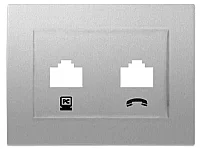 Thea WBTR04035MW-TR Met Beyaz İkili Nümeris Düğme/Kapak - 1