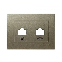 Thea WBTR04045DG-TR Füme Tekli Data Düğme/Kapak - 1