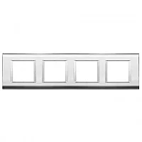 Thea WVTF18505CH-TR Panasonıc Sistema Chrome + Metalık Beyaz 4X2M Çerçeve - 1