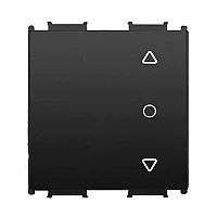 Thea WVTR20234BL-TR Panasonıc Modüler Siyah Tek Düğme Jaluzi Anahtar 2M Düğme/Kapak - 1