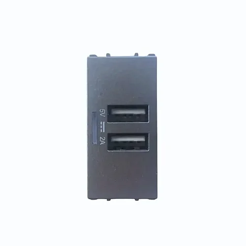Thea WVTT12314DG-TR Panasonıc Modüler Füme Usb Priz Alt + D/K 1M 5V-2A (Poşet) - 1