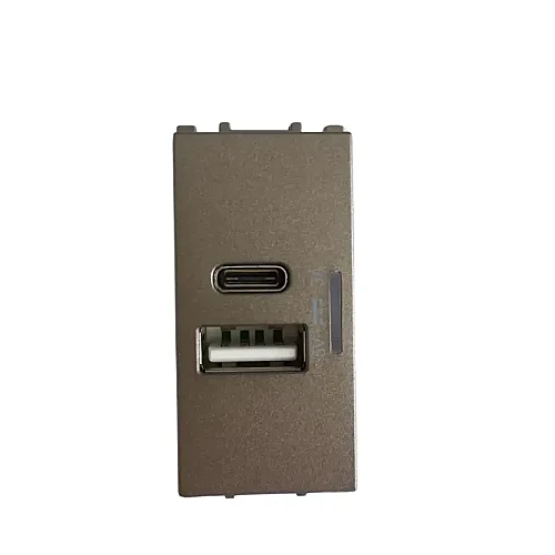 Thea WVTT12414AN-TR Panasonıc Moduler Antrasit Usb Type A + C 5V 3A Mekanizma + Kapak 1M (Poşet) - 1