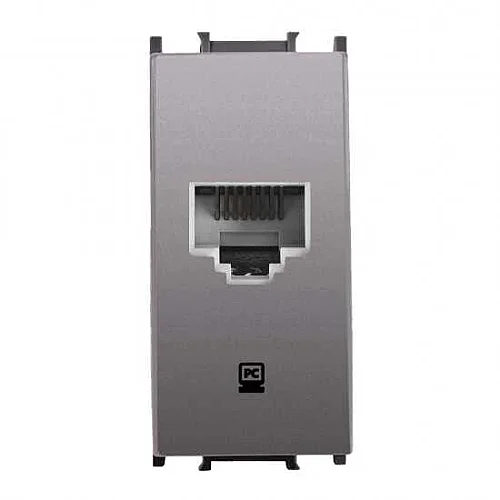 Thea WVTT14054AN-TR Panasonıc Modüler Antrasit Data Mekanizma + Kapak Cat 6E 1M (Poşet) - 1