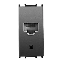 Thea WVTT14054DG-TR Panasonıc Modüler Füme Data Mekanizma + Kapak Cat 6E 1M (Poşet) - 1