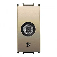 Thea WVTT14584DR-TR Panasonıc Modüler Dore F Konnekör Sonlu Altlık + Düğme/Kapak 1M (Poşet) - 1