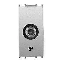 Thea WVTT14584MW-TR Panasonıc Modüler Met Beyaz F Konnekör Sonlu Altlık + Düğme/Kapak 1M (Poşet) - 1