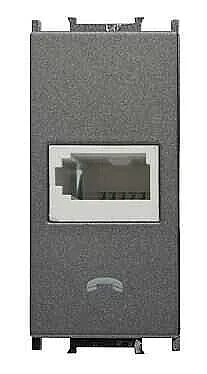 Thea WVTT14604AN-TR Panasonıc Modüler Antrasit Tv-Sat Altlık + Düğme/Kapak 1M Sonlu (Poşet) - 1