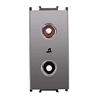 Thea WVTT15604AN-TR Panasonıc Modüler Antrasit Müzik Yayın Priz Altlık + Düğme/Kapak 1M (Poşet) - 1